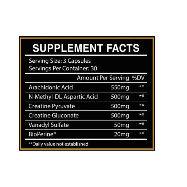 Centuri̇on labz warpath maximizer workout creatine complex (daa aspartic acid + vanadyl sulfate) 90 kapsül