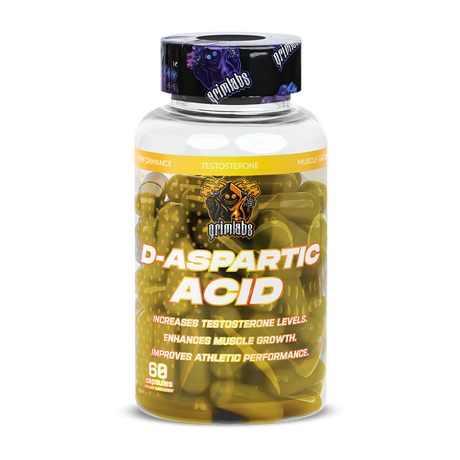 Grimlabs daa (d-aspartic acid) 500mg 60 servings - testosteron