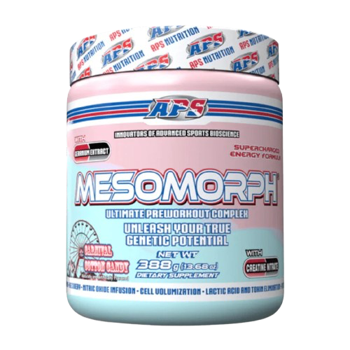 APS MESOMORPH ULTIMATE PRE-WORKOUT COMPLEX, COTTON CANDY AROMA