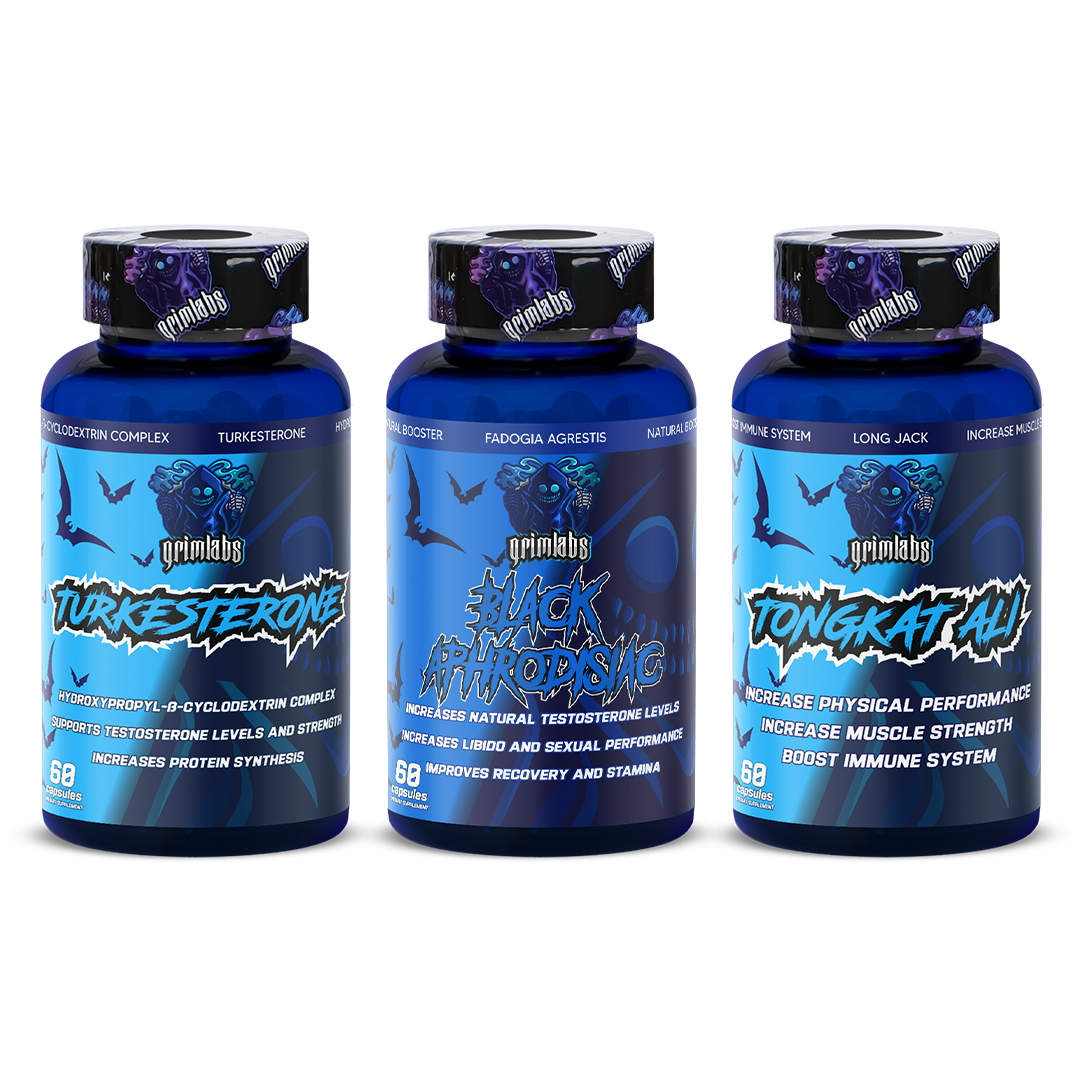 Natural testo trio - turkesterone & black aphrodisiac & tongkat ali