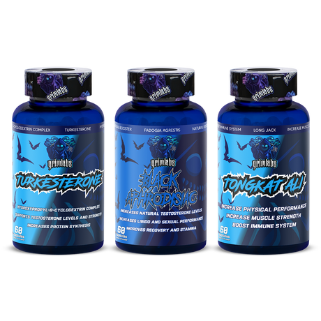 Natural testo trio - turkesterone & black aphrodisiac & tongkat ali
