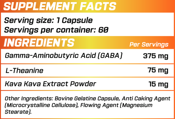 Grimlabs gaba 500 mg 60 servings