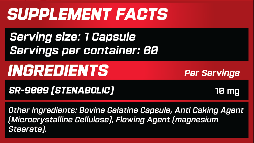 Grimlabs bloodlust sr-9009 stenabolic 60 servings - sarms