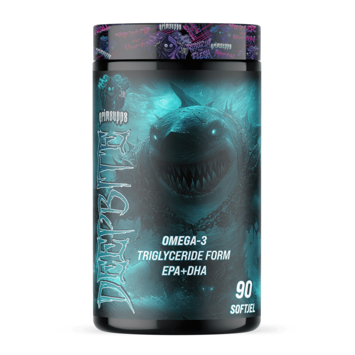 GRIMSUPPS DEEPBITE OMEGA-3 BALIK YAĞI 1000mg 90 Soft Jel