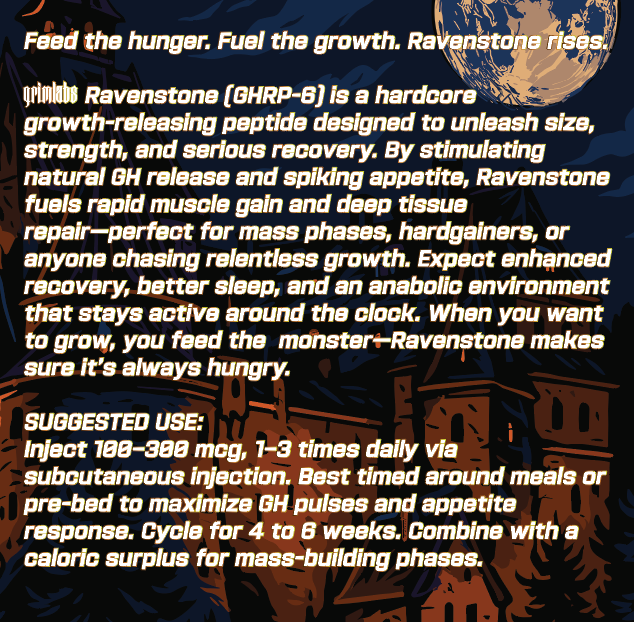Ravenstone - ghrp-6 10mg & bacteriostatic water - peptidler