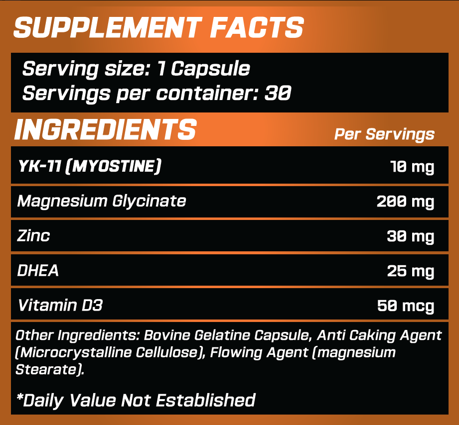 Grimlabs hellsing yk-11 10 mg 30 servings myostatin inhibitor - sarms