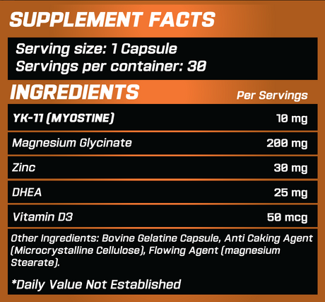 Grimlabs hellsing yk-11 10 mg 30 servings myostatin inhibitor - sarms