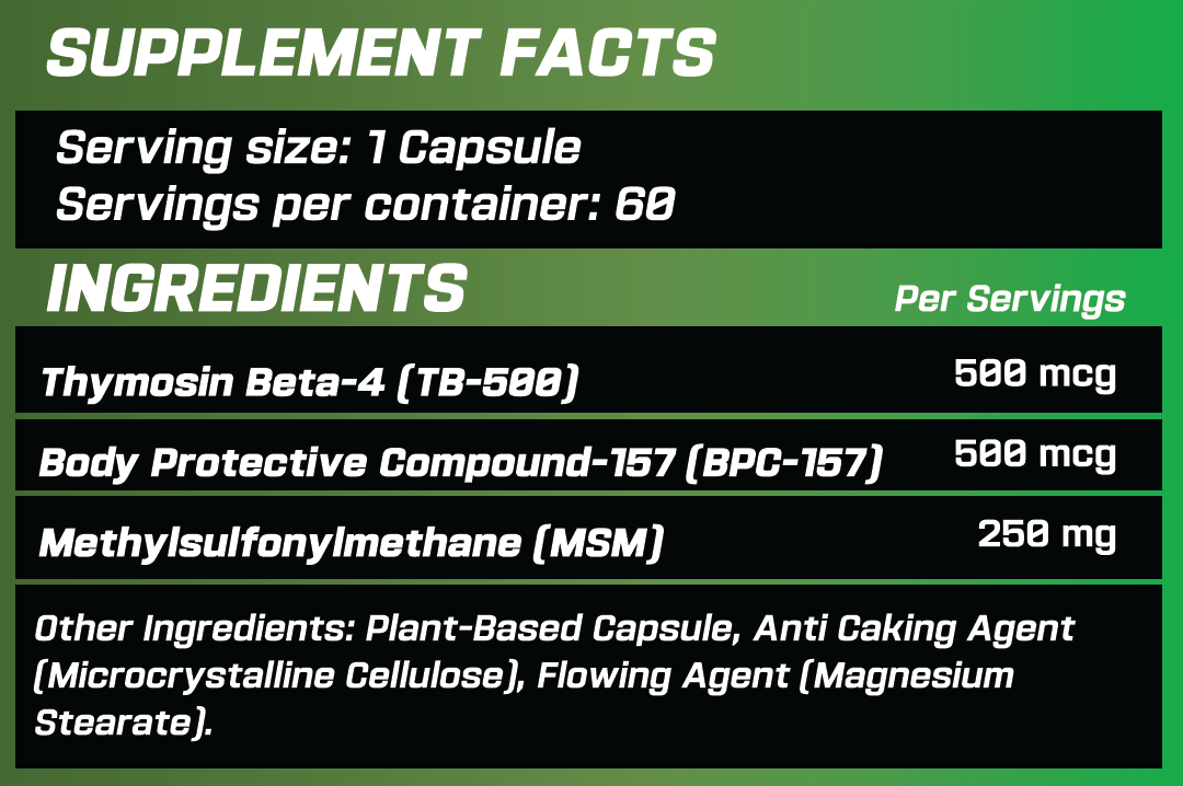 Grimlabs regenesis bpc-157 tb-500 60 capsules