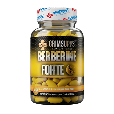 GRIMSUPPS BERBERINE FORTE(BERBERIS VULGARIS) ALPHA LIPOC ACID & ZINC & CHROMIUM 60 TABLETS