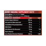 GRIMSUPPS BLOODPURE - BERBERIN BERBERIS VULGARIS & ALPHA LIPOIC ACID & ZINC & CHROMIUM 60 TABLETS