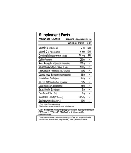 CLOMA PHARMA METHYLDRENE ECA STACK 100 CAPS - Yağ Yakıcı