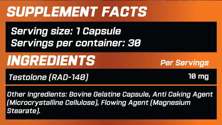 GRIMLABS CURSED RAD-140 10mg 30 SERVINGS