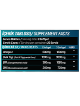 GRIMSUPPS DEEPBITE OMEGA-3 BALIK YAĞI 1000mg 90 Soft Jel