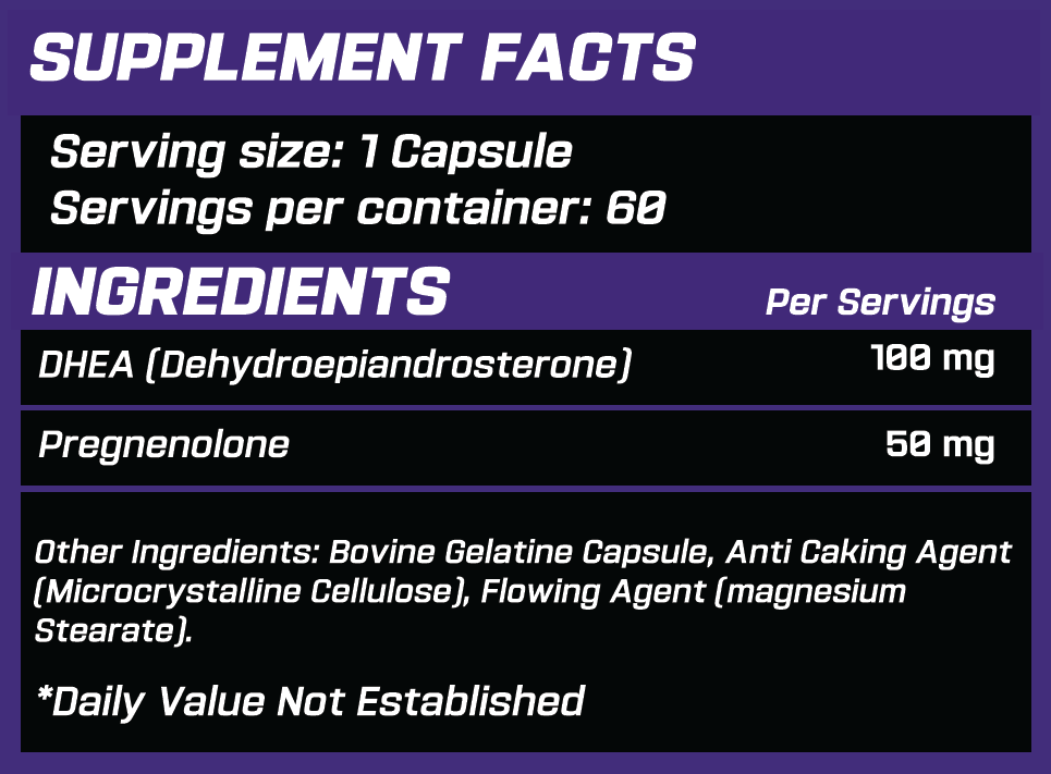 grimlabs dhea takviyesi 100mg 60 kapsül