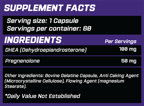 GRIMLABS DHEA 100mg 60 CAPS