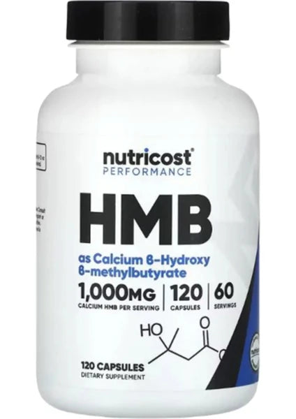 NUTRICOST HMB B-HYDROXY-B-METHYLBUTYRATE, 1000 MG 120 CAPSULES