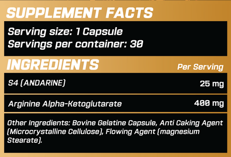 GRIMLABS GENESIS S4 (ANDARINE) 25mg 30 SERVINGS
