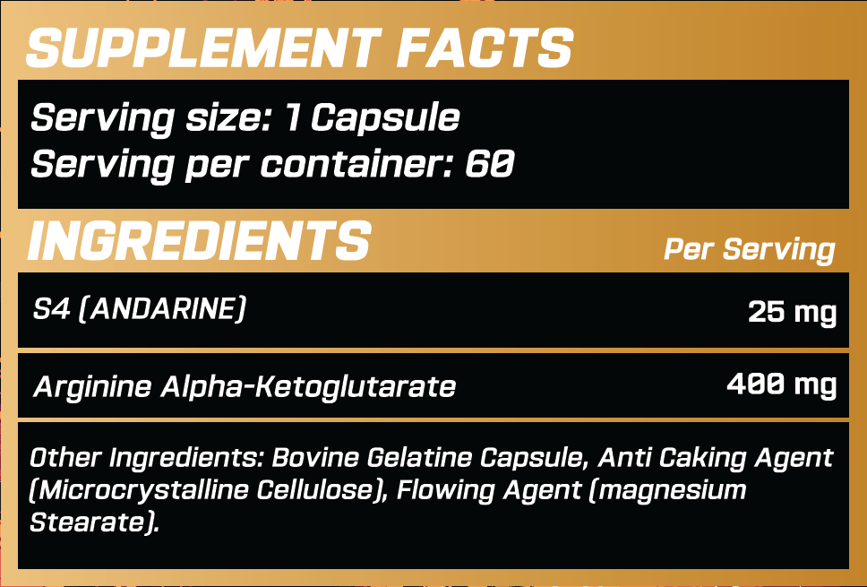 GRIMLABS GENESIS S4 (ANDARINE) 25mg 60 SERVINGS
