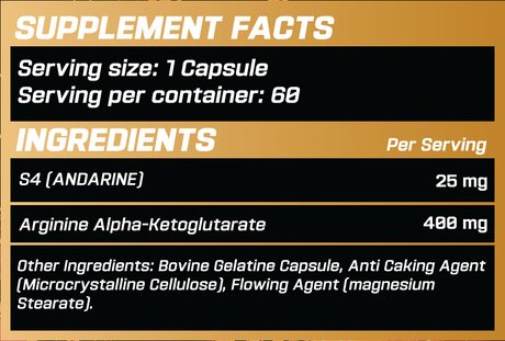 GRIMLABS GENESIS S4 (ANDARINE) 25mg 60 SERVINGS