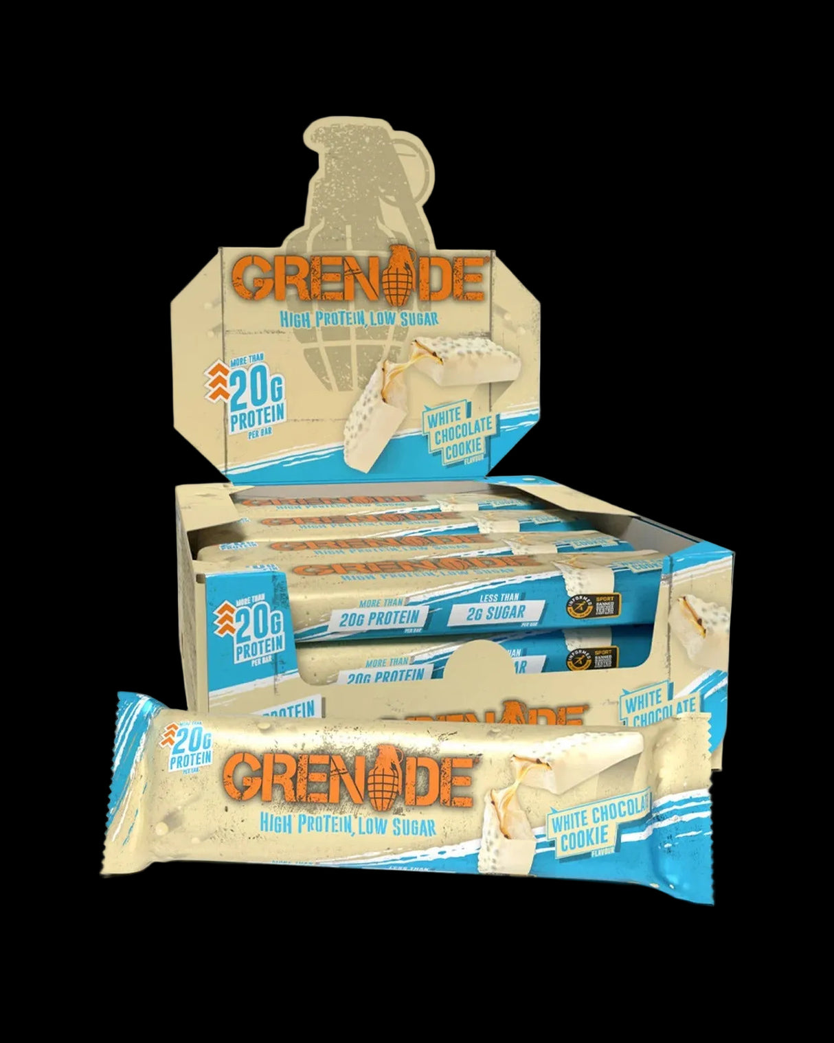 Grenade ProteIn Bar 12*60 Gr - WhIte Chocolate CookIe