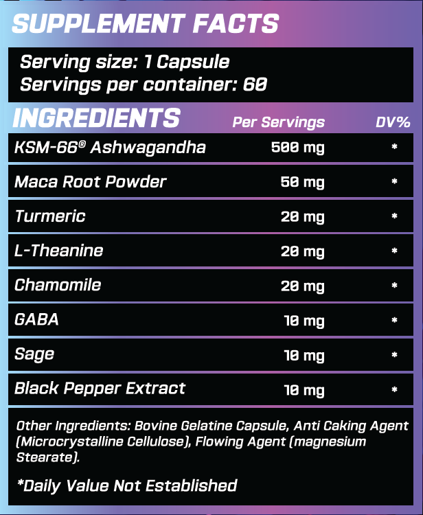 GRIMLABS ASHWAGANDA 500mg 60 CAPS