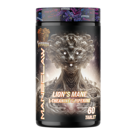 GRIMSUPPS MANECLAW LION'S MANE L-THEANINE & PIPERINE 60 TABLETS