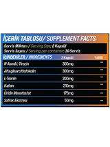 GRIMSUPPS NEUROCORE NOOTROPIK ALPHA GPC & TIROZIN 60 Kapsül