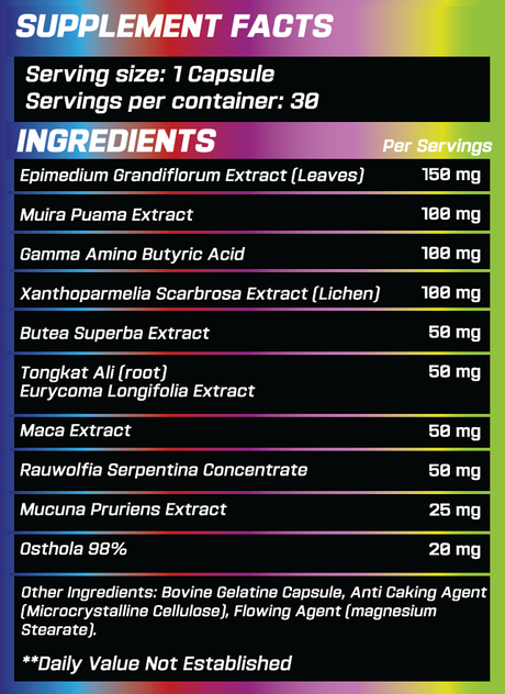 GRIMLABS PORNSTAR EXTREME SEXUAL ENHANCER 30 SERVINGS